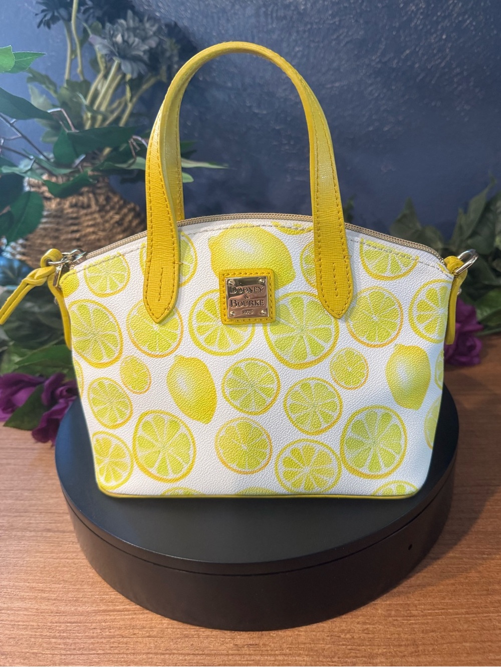 Dooney & Bourke Limone Collection Print Mini Satchel Crossbody Bag